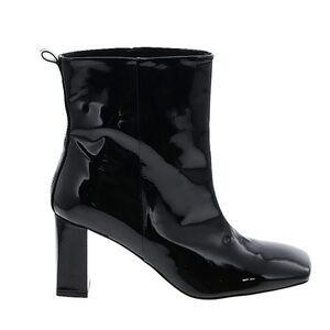 Good American Pattent Square Toe Booties Size‎ 9.5